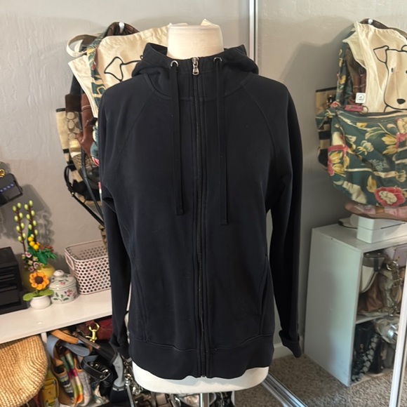 Black Women's Zip Up Hoodie - Picture 1 of 5